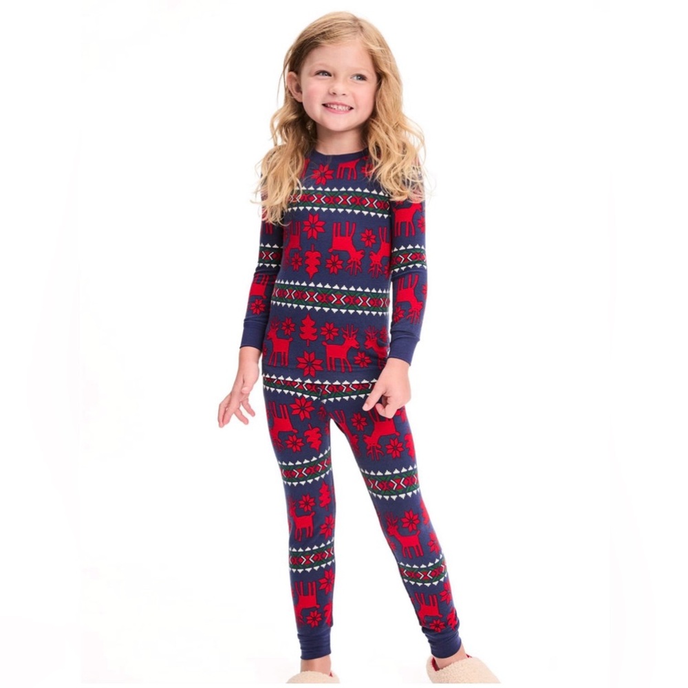 EUC Hanna Andersson Holiday HannaSoft™ Pajama Set (100cm/4T)